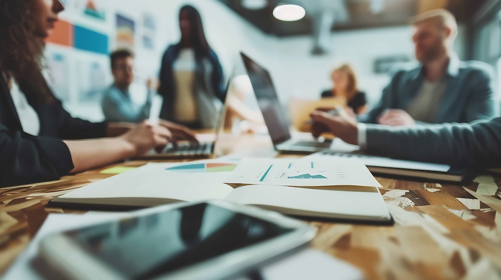 business meeting, sales and marketing, sales and marketing plan discussions