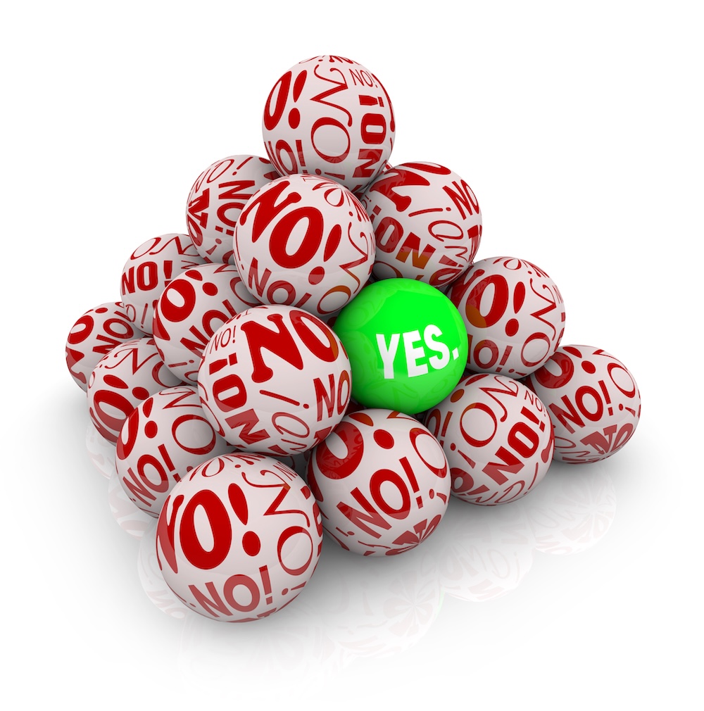 Pyramid of Rejection - One Hidden Yes