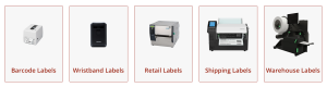 a selection of different Toshiba label printers 